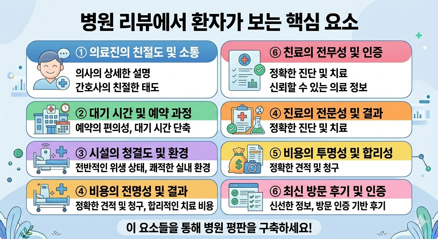 병원 리뷰 관리가 중요한 이유와 환자가 리뷰에서 보는 핵심 요소
