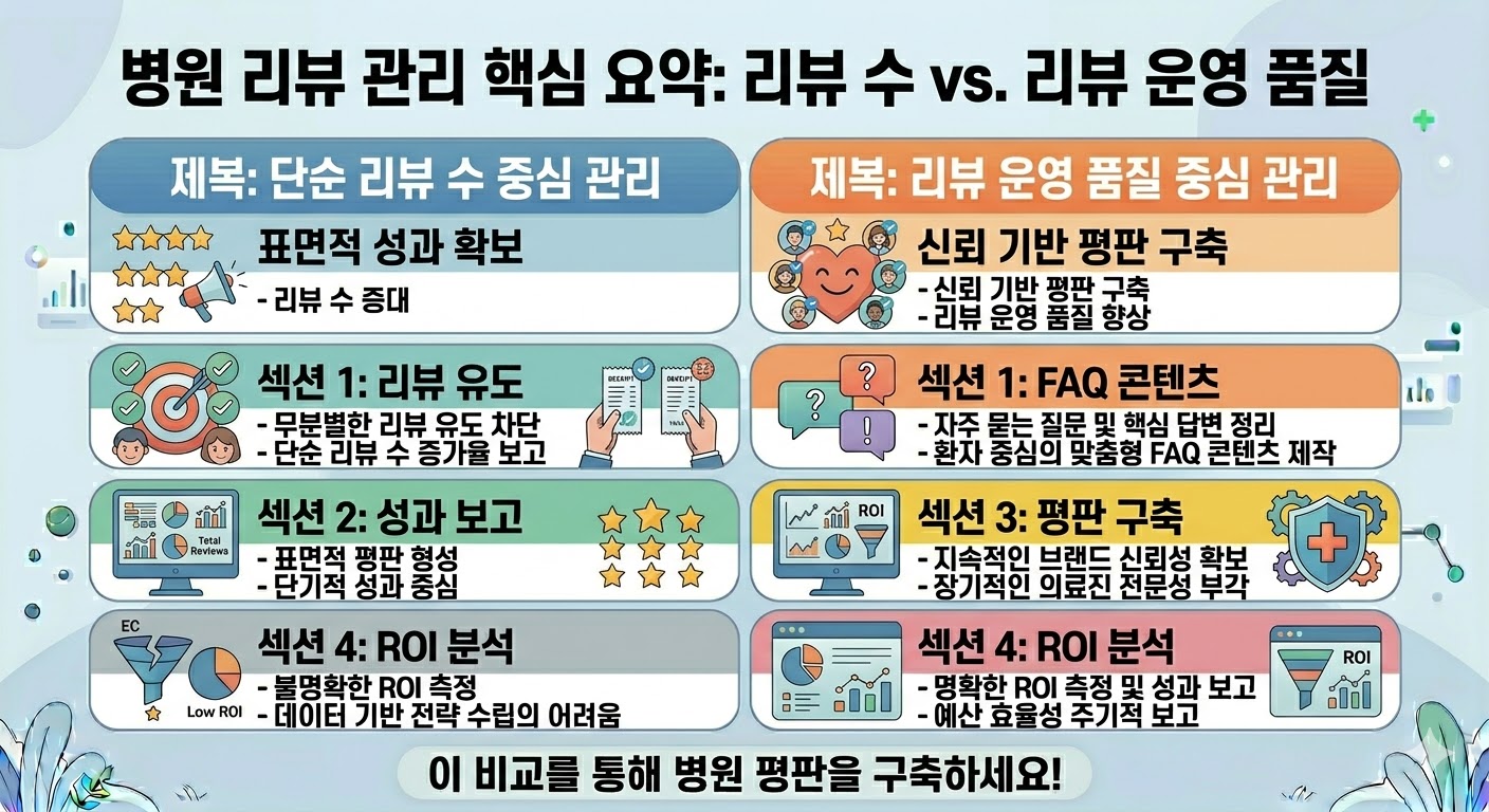 병원 리뷰 관리에서 놓치기 쉬운 핵심 포인트 요약