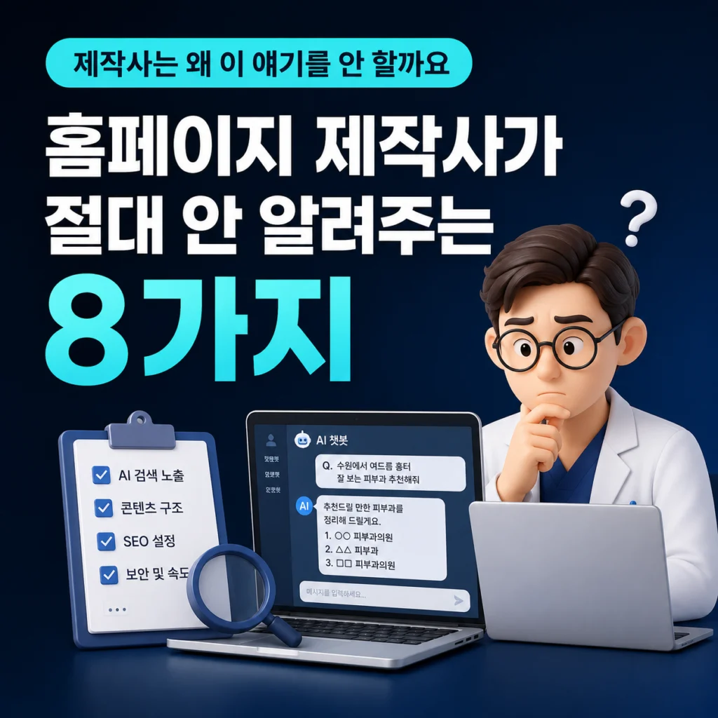 챗지피티로 온 환자 확인하는 법, 병원 홈페이지 AI 검수 8가지 (GA4 캡처 공개) 대표 이미지